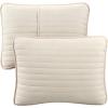 Arkwright Twin/TwinXL Quilt Set – Case of 4 – Soft Brushed Lightweight Microfiber Bedspread Coverlet Bedding Sets for All Seasons (1 Quilt, 1 Pillowcase Sham), 68×90 in, Almond Milk Tan(Almond Milk Tan)