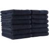 Arkwright Bleach Resistant Salon Towels 12 Pack – 100% Cotton Hair Towels, Soft, Absorbent, Quick Dry Spa & Barber Towels for Hair Stylist, Nail Salon & Esthetician, 16 x 27, Black(Navy)