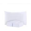 Arkwright Bulk Microfiber Queen Pillow Cases – Pack of 12 – Soft Hypoallergenic Pillowcases and Bedding Essentials for Hosts and Hotels, Standard, White(White)