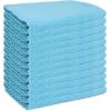 Arkwright SmartEdge Microfiber Cleaning Cloths – (Pack of 12) Thick Edge Less Dish Drying Towel for Car, Polishing, Washing, and Auto Detailing, 16 x 16 in, Blue(Blue)