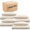 Arkwright Twin/TwinXL Quilt Set – Case of 4 – Soft Brushed Lightweight Microfiber Bedspread Coverlet Bedding Sets for All Seasons (1 Quilt, 1 Pillowcase Sham), 68×90 in, Almond Milk Tan(Almond Milk Tan)