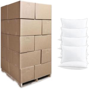 Arkwright Hypoallergenic Queen Bed Pillow- 2 Pack – Made of 100% Cotton Cover, 250 Thread Count, Silver Piping, Breathable, Soft-Poly Fiber Fill, Machine Washable – White(128)