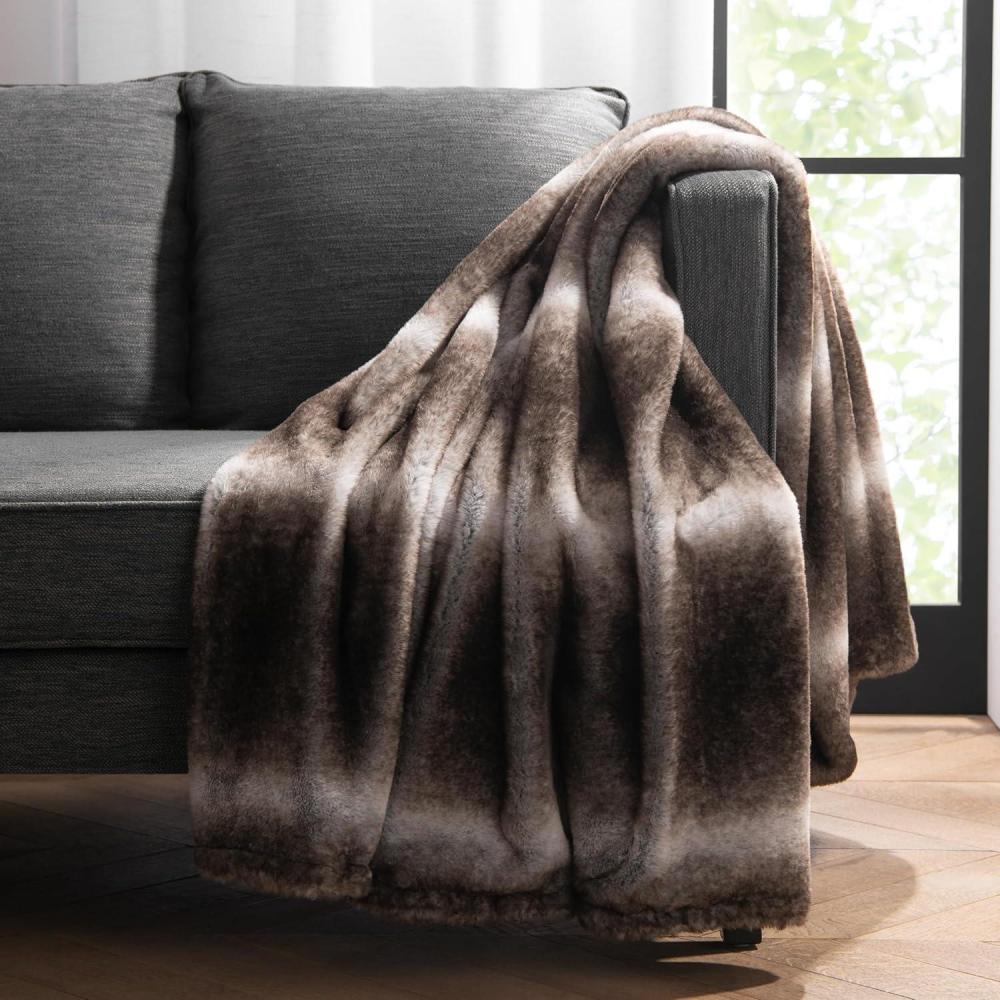 image:imageAston amp Arden Luxury Faux Fur Blanket Ultra Soft Plush amp Fuzzy Throw in Giftable Box Real Fox Furry Texture All Season Decorative for Sofa Couch and Bed 50x70 Bronze MoonBronze Moon