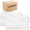 Arkwright Basket Weave Throw Blanket – 100% Ringspun Cotton All Season Throws, Luxury Hotel Quality, Soft on Skin, Breathable, 300 GSM for Bed, Sofa, and Chair, 50 X 70 in, Beige(Bright White)