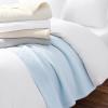 Arkwright Basket Weave Throw Blanket – 100% Ringspun Cotton All Season Throws, Luxury Hotel Quality, Soft on Skin, Breathable, 300 GSM for Bed, Sofa, and Chair, 50 X 70 in, Beige(Nantucket Breeze Blue)