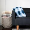 Arkwright Sherpa Picnic Check Throw Blankets – Case of 24 – Soft, Cozy, and Warm Polyester Bulk Throw Set for Bed, Couch, and Travel, 50 x 60 in, Assorted – Check