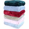 Arkwright Zigzag Fleece Throw Blankets Bulk – Pack of 12 – Soft and Warm Chevron Coral Textured Throws, Perfect for Couch, Sofa, Bedroom, Camping, and Travel, 50 x 60 in, Assorted Colors(Solid)