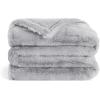 Aston & Arden Luxury Faux Fur Blanket – Ultra Soft, Plush & Fuzzy Throw in Giftable Box, Real Fox Furry Texture, All Season Decorative for Sofa, Couch, and Bed, 50×70, Bronze Moon(Mink Grey)