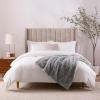 Aston & Arden Luxury Faux Fur Blanket – Ultra Soft, Plush & Fuzzy Throw in Giftable Box, Real Fox Furry Texture, All Season Decorative for Sofa, Couch, and Bed, 50×70, Bronze Moon(Mink Grey)