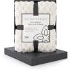 Aston & Arden Luxury Faux Fur Blanket – Ultra Soft, Plush & Fuzzy Throw in Giftable Box, Real Fox Furry Texture, All Season Decorative for Sofa, Couch, and Bed, 50×70, Bronze Moon(Cottontail Ivory)