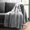 Aston & Arden Luxury Faux Fur Blanket – Ultra Soft, Plush & Fuzzy Throw in Giftable Box, Real Fox Furry Texture, All Season Decorative for Sofa, Couch, and Bed, 50×70, Bronze Moon(Mink Grey)