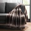 Aston & Arden Luxury Faux Fur Blanket – Ultra Soft, Plush & Fuzzy Throw in Giftable Box, Real Fox Furry Texture, All Season Decorative for Sofa, Couch, and Bed, 50×70, Bronze Moon(Bronze Moon)