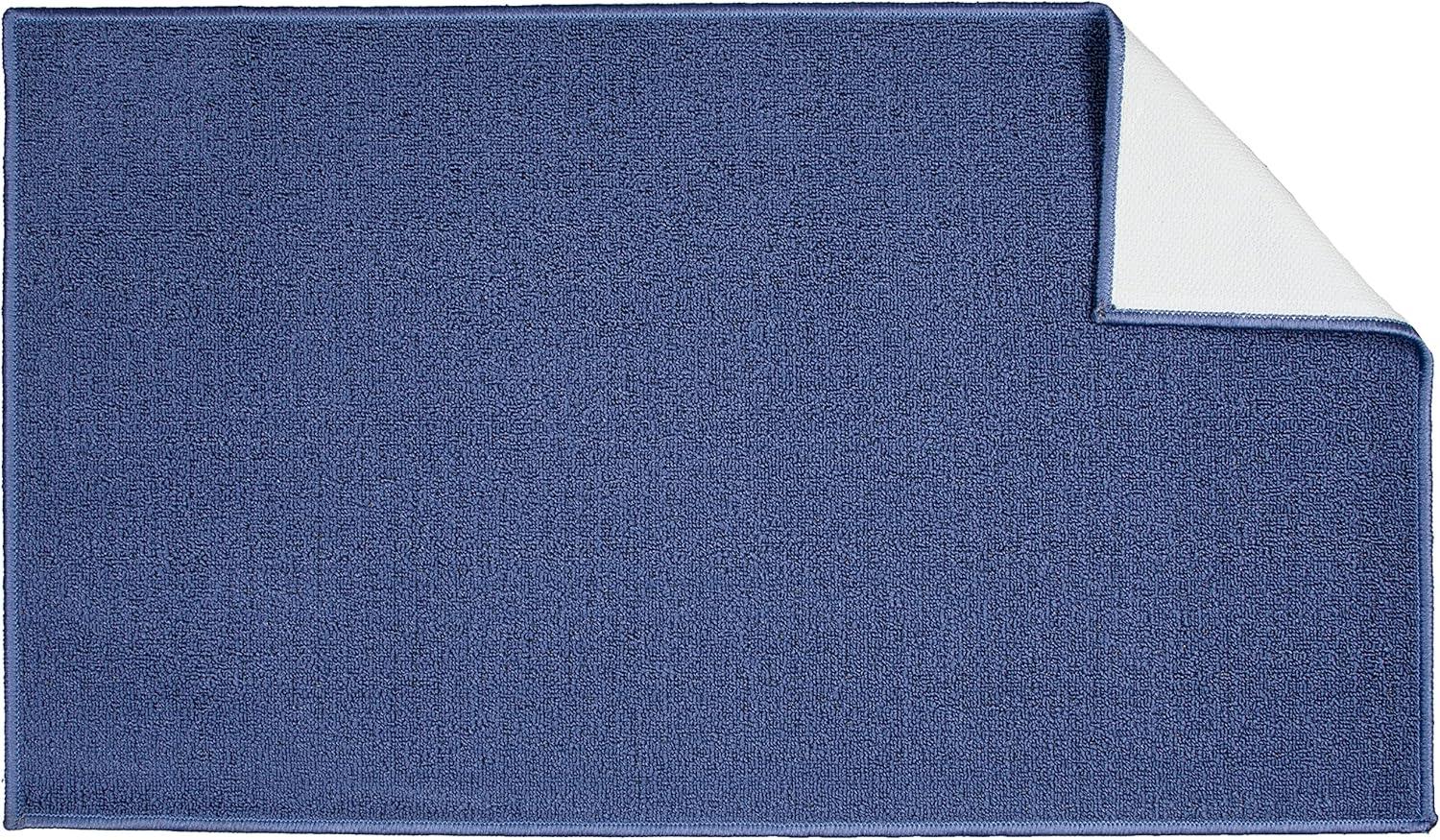 image:imageArkwright SC Jakarta 2 Pc Rug Mat Set Non Skid Latex Backing Floor Rugs for Home Kitchen Outdoor 16x23 amp 20x30 in BlueBlue
