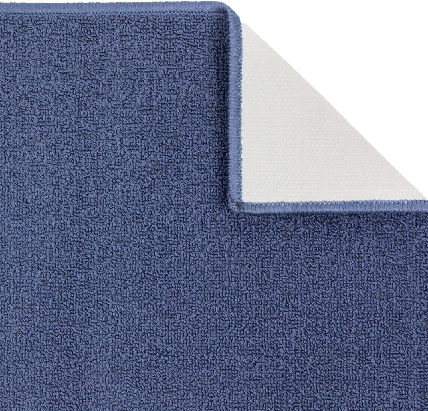 image:imageArkwright SC Jakarta 2 Pc Rug Mat Set Non Skid Latex Backing Floor Rugs for Home Kitchen Outdoor 16x23 amp 20x30 in BlueBlue