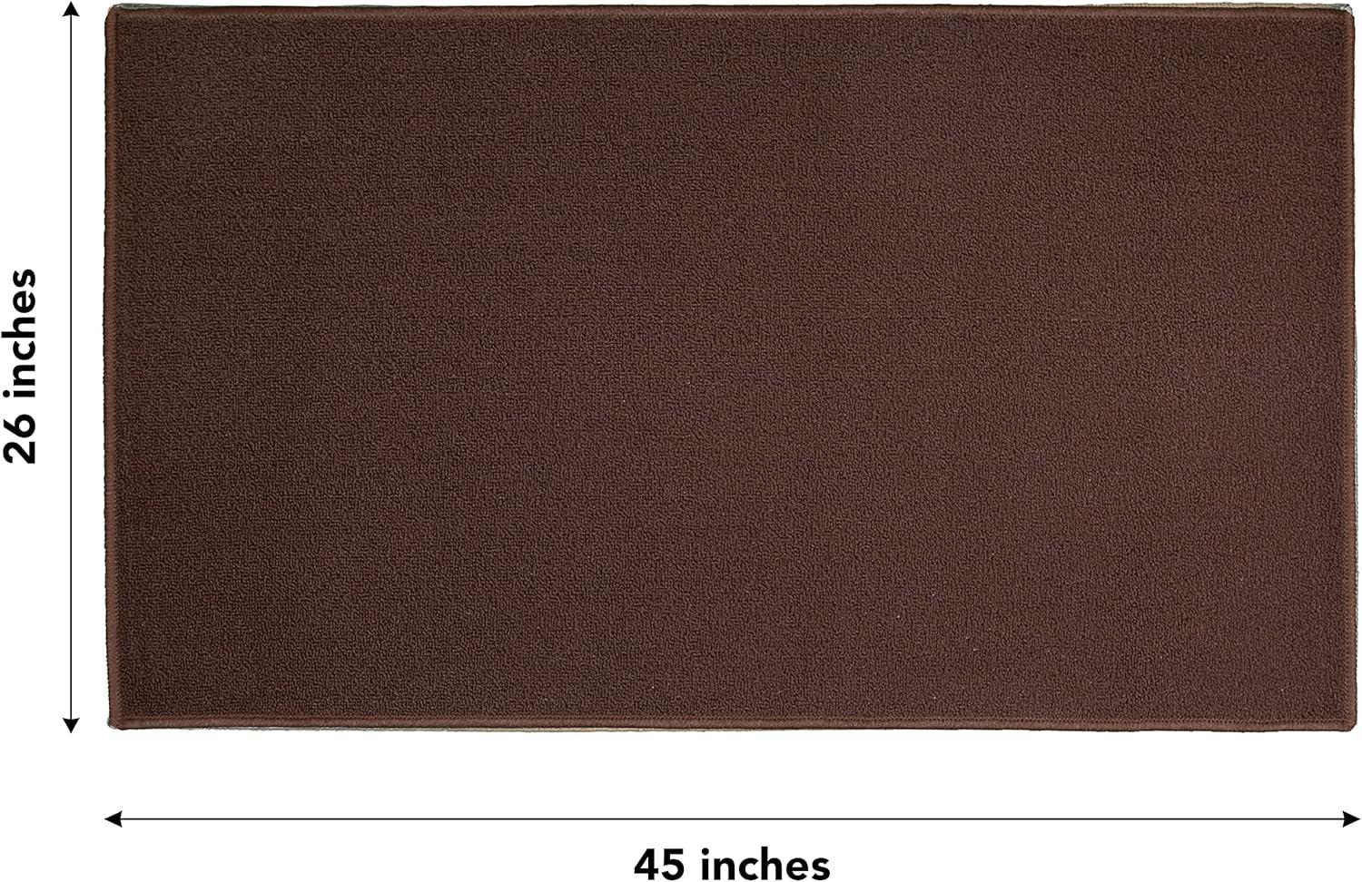 image:imageArkwright SC Jakarta 2 Pc Rug Mat Set Non Skid Latex Backing Floor Rugs for Home Kitchen Outdoor 16x23 amp 20x30 in BlueBrown