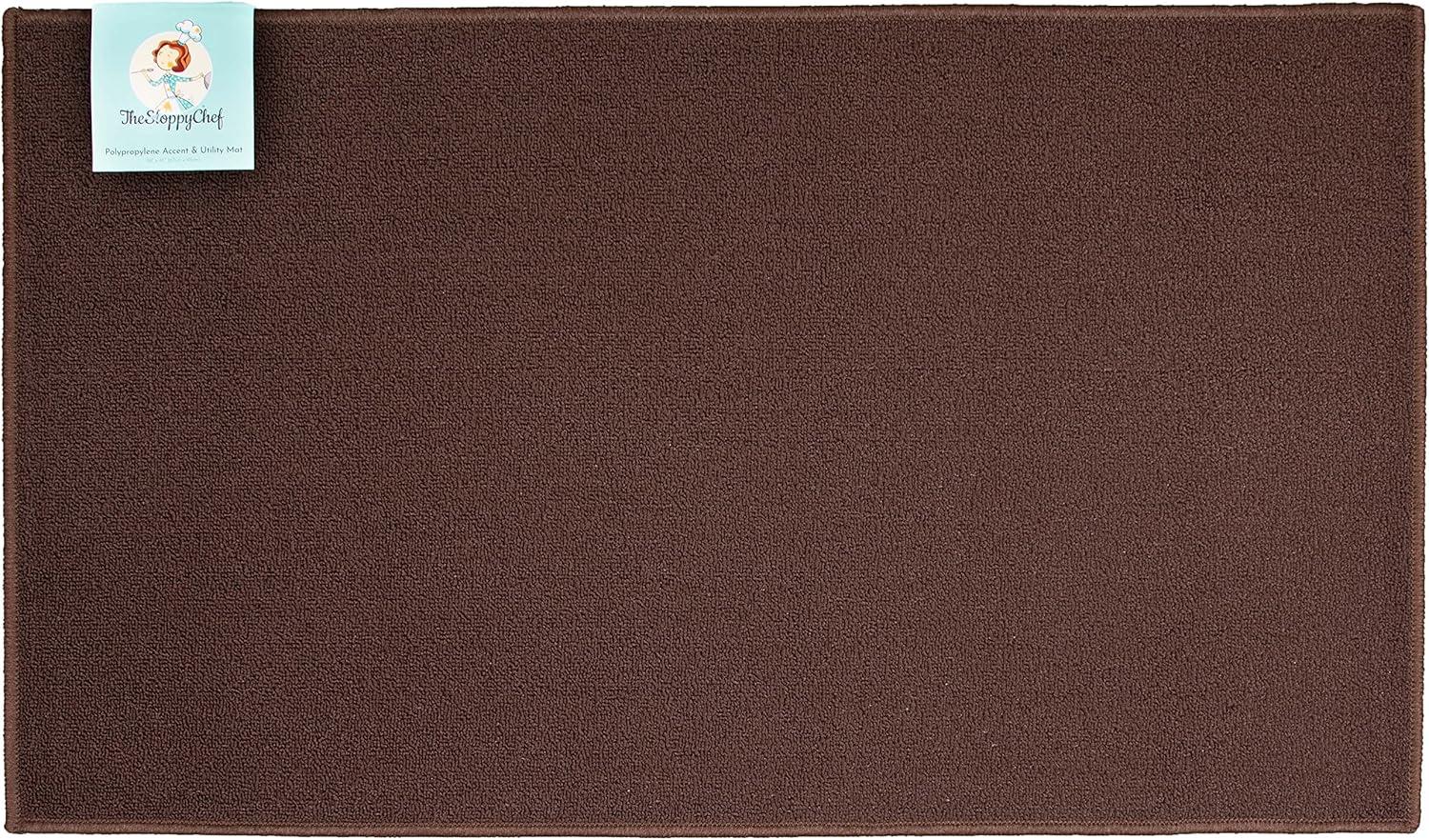 image:imageArkwright SC Jakarta 2 Pc Rug Mat Set Non Skid Latex Backing Floor Rugs for Home Kitchen Outdoor 16x23 amp 20x30 in BlueBrown
