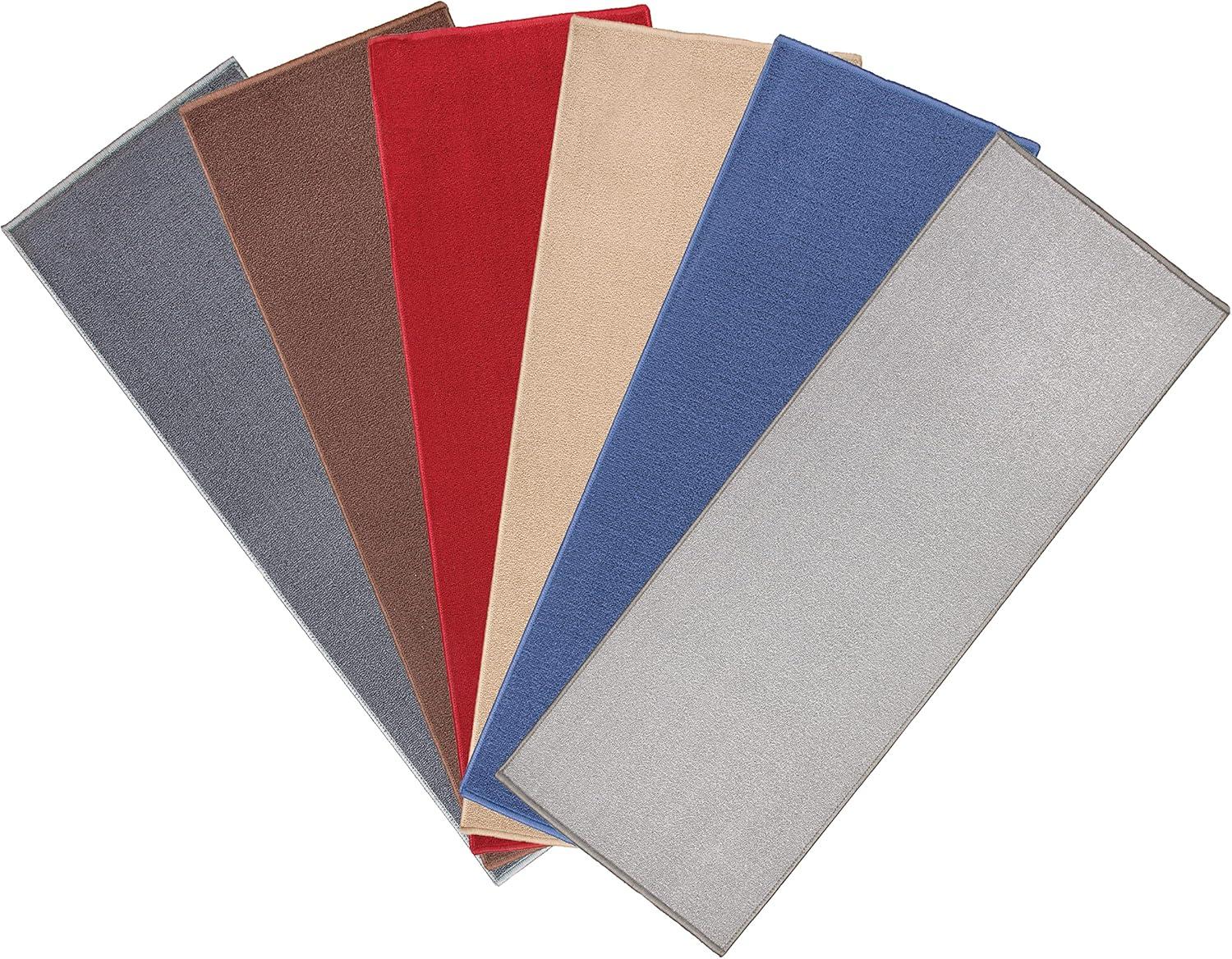 image:imageArkwright SC Jakarta 2 Pc Rug Mat Set Non Skid Latex Backing Floor Rugs for Home Kitchen Outdoor 16x23 amp 20x30 in BlueBrown