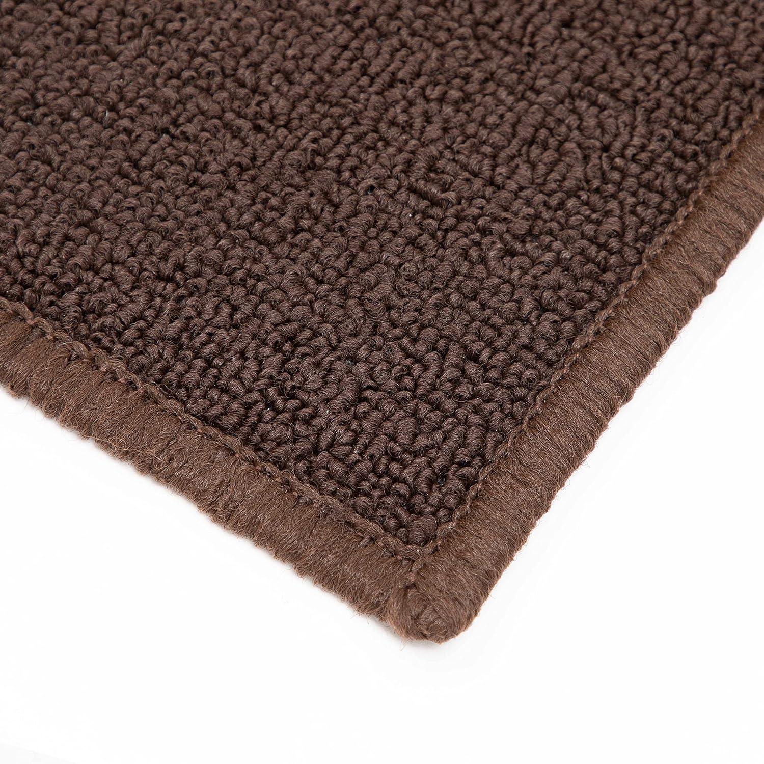 image:imageArkwright SC Jakarta 2 Pc Rug Mat Set Non Skid Latex Backing Floor Rugs for Home Kitchen Outdoor 16x23 amp 20x30 in BlueBrown