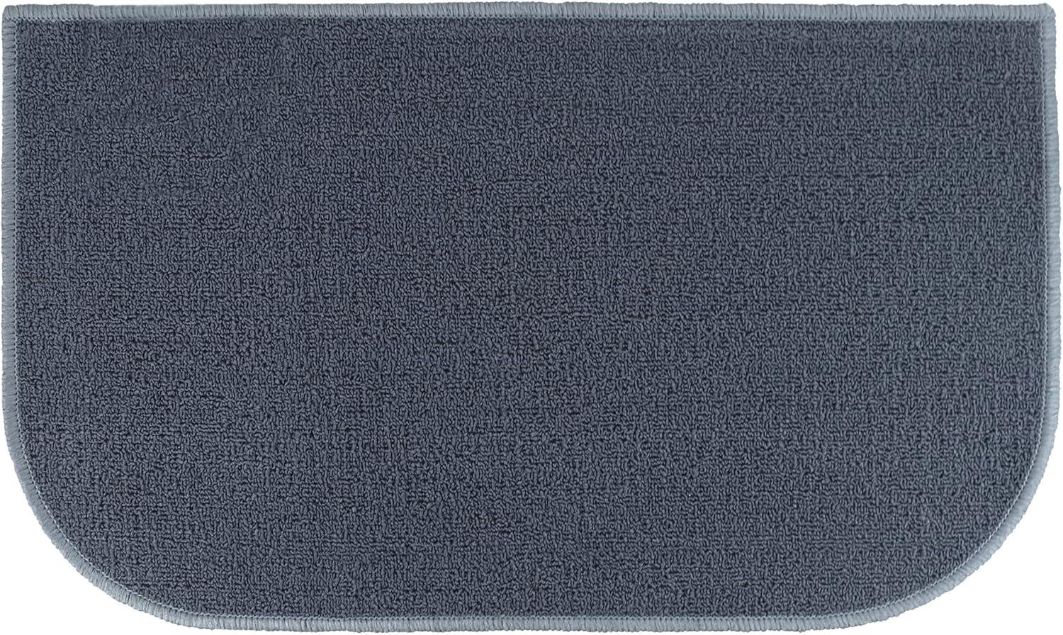 image:imageArkwright SC Jakarta 2 Pc Rug Mat Set Non Skid Latex Backing Floor Rugs for Home Kitchen Outdoor 16x23 amp 20x30 in BlueCharcoal