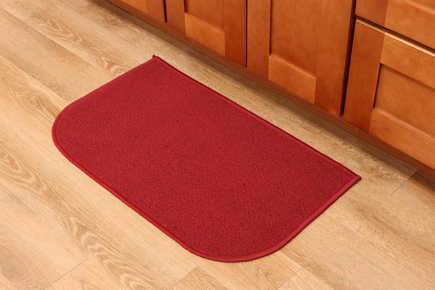 image:imageArkwright SC Jakarta 2 Pc Rug Mat Set Non Skid Latex Backing Floor Rugs for Home Kitchen Outdoor 16x23 amp 20x30 in BlueRed