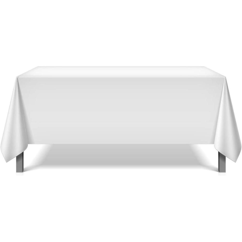 image:imageArkwright Mariposa Spun Polyester Tablecloths Pack of 6 Soft Wrinkle Resistant Square Table Cover Perfect for Parties Holiday Dinner Banquets 42 x 42 in BlackWhite
