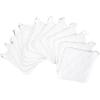 Arkwright Pot Holders for Kitchen – Heat Resistant Square Hot Pads Set of 12, Professional Grade Washable Cotton Coaster for Oven, Cooking and Baking, 7 x 7 in, Black(White)
