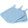 Arkwright Pot Holders for Kitchen – Heat Resistant Square Hot Pads Set of 12, Professional Grade Washable Cotton Coaster for Oven, Cooking and Baking, 7 x 7 in, Black(Blue)
