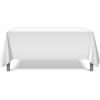 Arkwright Mariposa Spun Polyester Tablecloths – (Pack of 6) Soft, Wrinkle Resistant Square Table Cover Perfect for Parties, Holiday Dinner, Banquets, 42 x 42 in, Black(White)