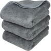 Arkwright TowelZilla Microfiber Cleaning Cloths – Ultra-Thick 800 GSM, Lint Free Car Drying Towel for Polishing, Washing, Auto Detailing, 25 x 36 in, Grey(Grey)