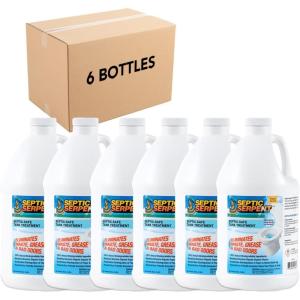 CCP Direct Septic Serpent Tank Treatment, Fast-Acting Eco-Friendly Liquid Septic Tank Treatment, Breaks Down Waste with Enzymes & Beneficial Bacteria, Septic Cleaner, Septic System Treatment, 32 Oz.(64 Fl. Oz. (Case of 6))