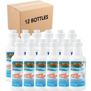 CCP Direct Septic Serpent Tank Treatment, Fast-Acting Eco-Friendly Liquid Septic Tank Treatment, Breaks Down Waste with Enzymes & Beneficial Bacteria, Septic Cleaner, Septic System Treatment, 32 Oz.(32 Fl. Oz. (Case of 12))