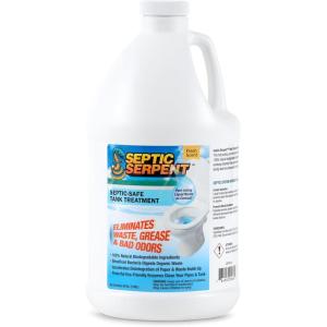 CCP Direct Septic Serpent Tank Treatment, Fast-Acting Eco-Friendly Liquid Septic Tank Treatment, Breaks Down Waste with Enzymes & Beneficial Bacteria, Septic Cleaner, Septic System Treatment, 32 Oz.(64 Fl. Oz. (Pack of 1))