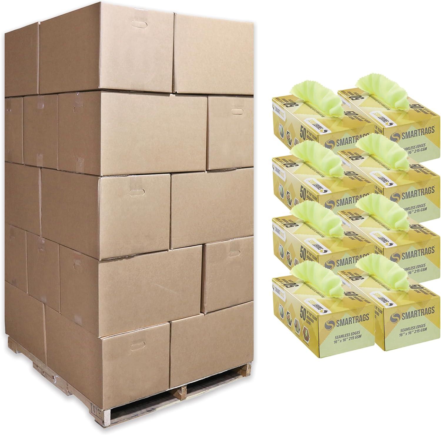 image:imageArkwright Smart Rags Microfiber Cleaning Cloths Pack of 50 in a Box Lint Free 180 GSM Reusable Towels for Auto Office and Household Cleaning 12 x 12 in WhiteYellow