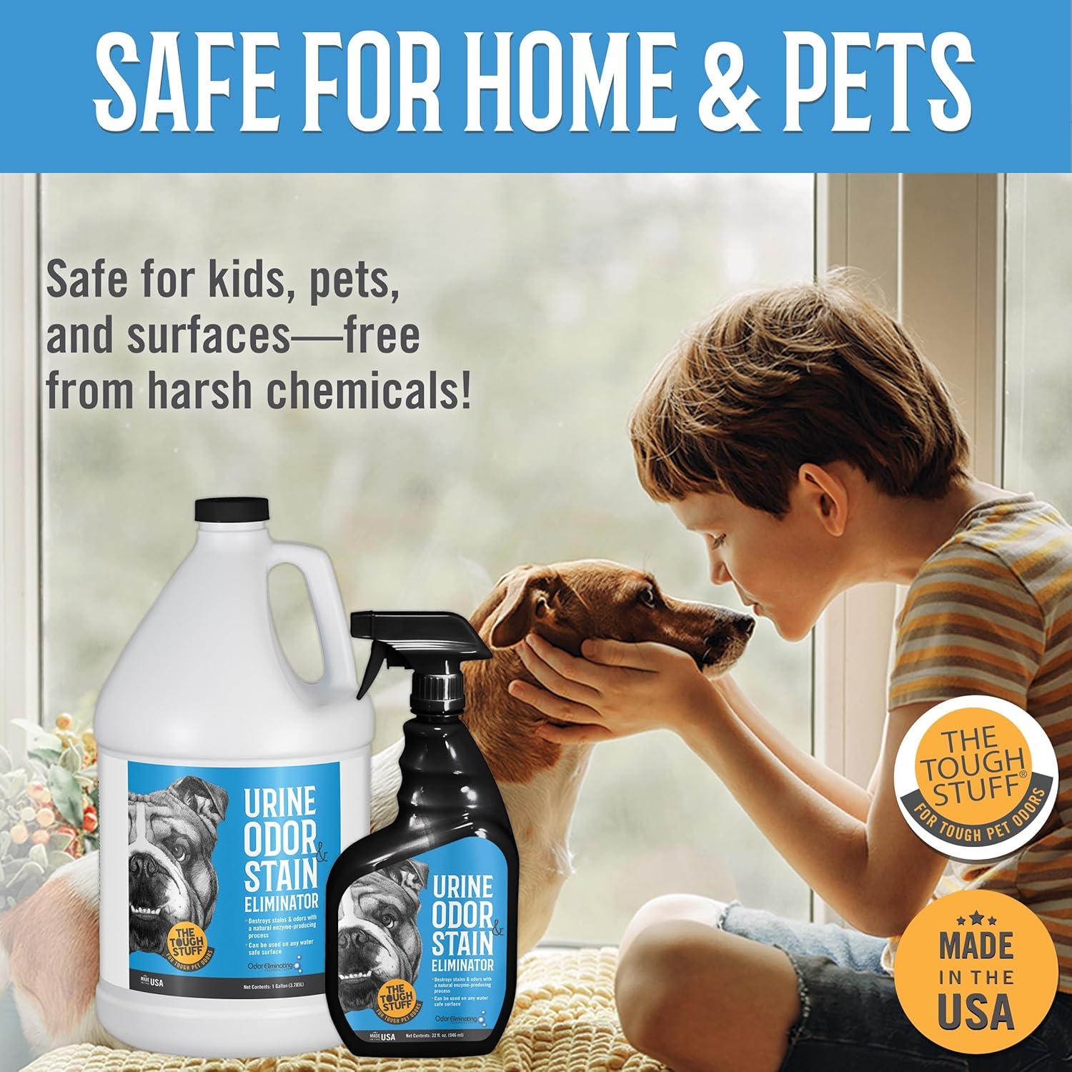 image:imageArkwright Tough Stuff Urine Odor amp Stain Eliminator Spray Pet Safe EnzymeBased NonToxic Cleaner for Floors Carpets and Furniture 32 Fl Oz Spray Bottle Fresh Scent