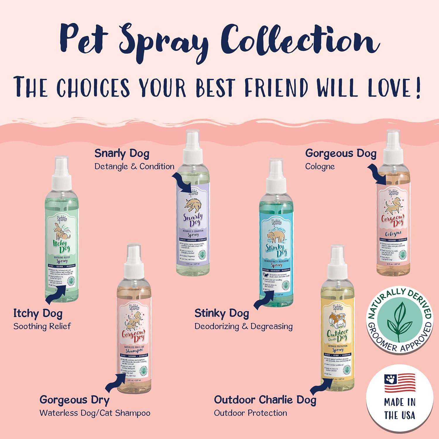 image:imageBobbi Panter Gorgeous Dry Dog amp Cat Waterless Shampoo Spray ParabenFree SaltFree TearFree Soothing Aloe Vera amp Vitamin E 8 oz Waterless Pet Shampoo for Grooming Odor Control