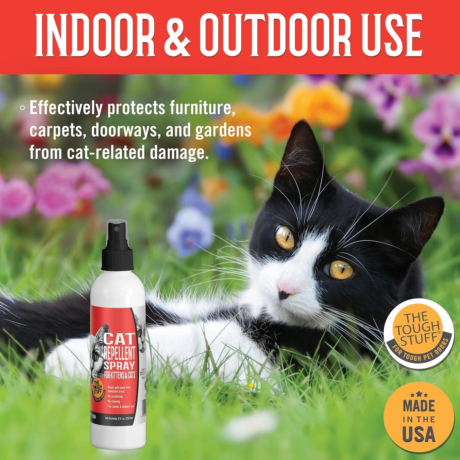 image:imageNilodor Arkwright Tough Stuff Cat Repellent Spray Natural Formula Discourages Scratching Chewing amp Biting Safe for Kittens amp Cats Effective Training Aid Made in The USA 8 fl oz Spray