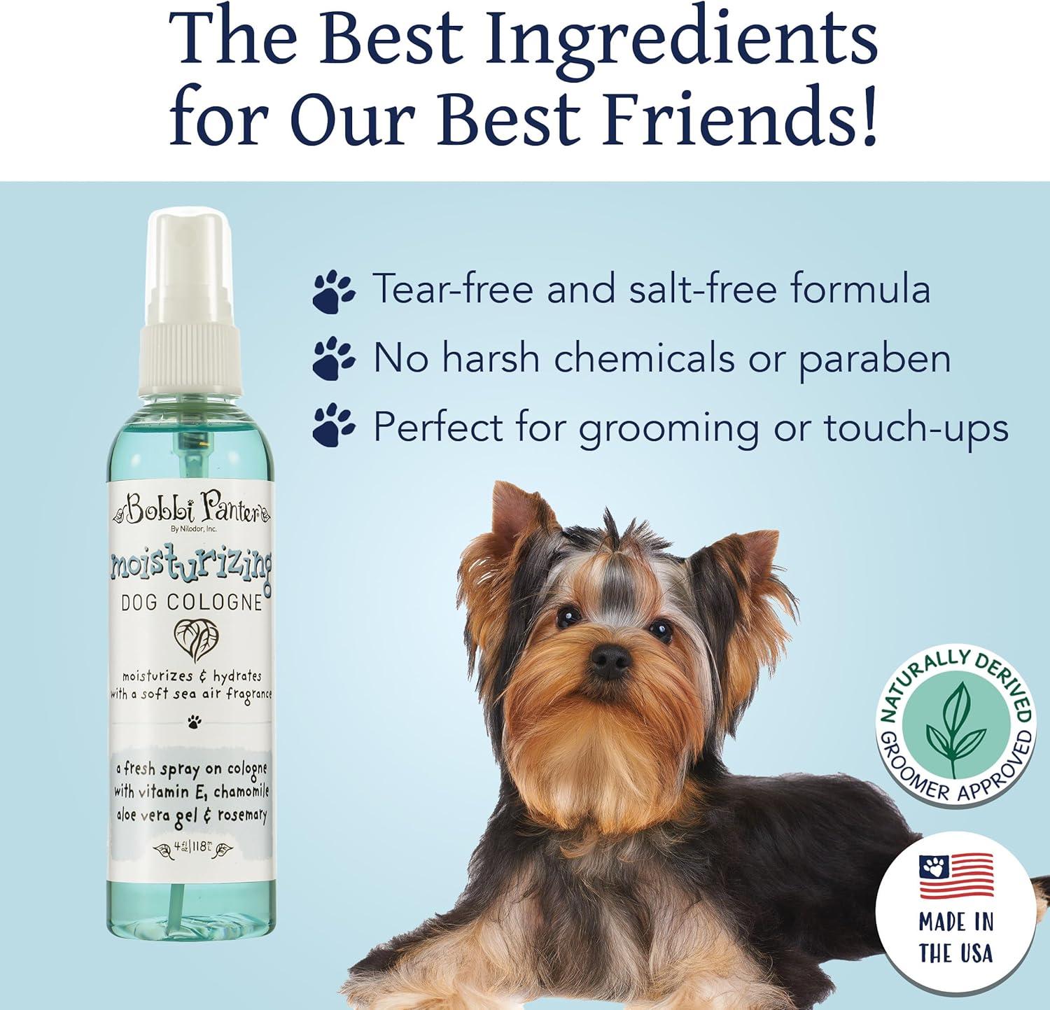 image:imageNilodor Moisturizing Dog Cologne Made in the USA ParabenFree SaltFree TearFree Bobbi Panter Botanicals Collection 8 oz Spray for Odor Control Coat Hydration and LongLasting Scent8 Ounce Pack of 1