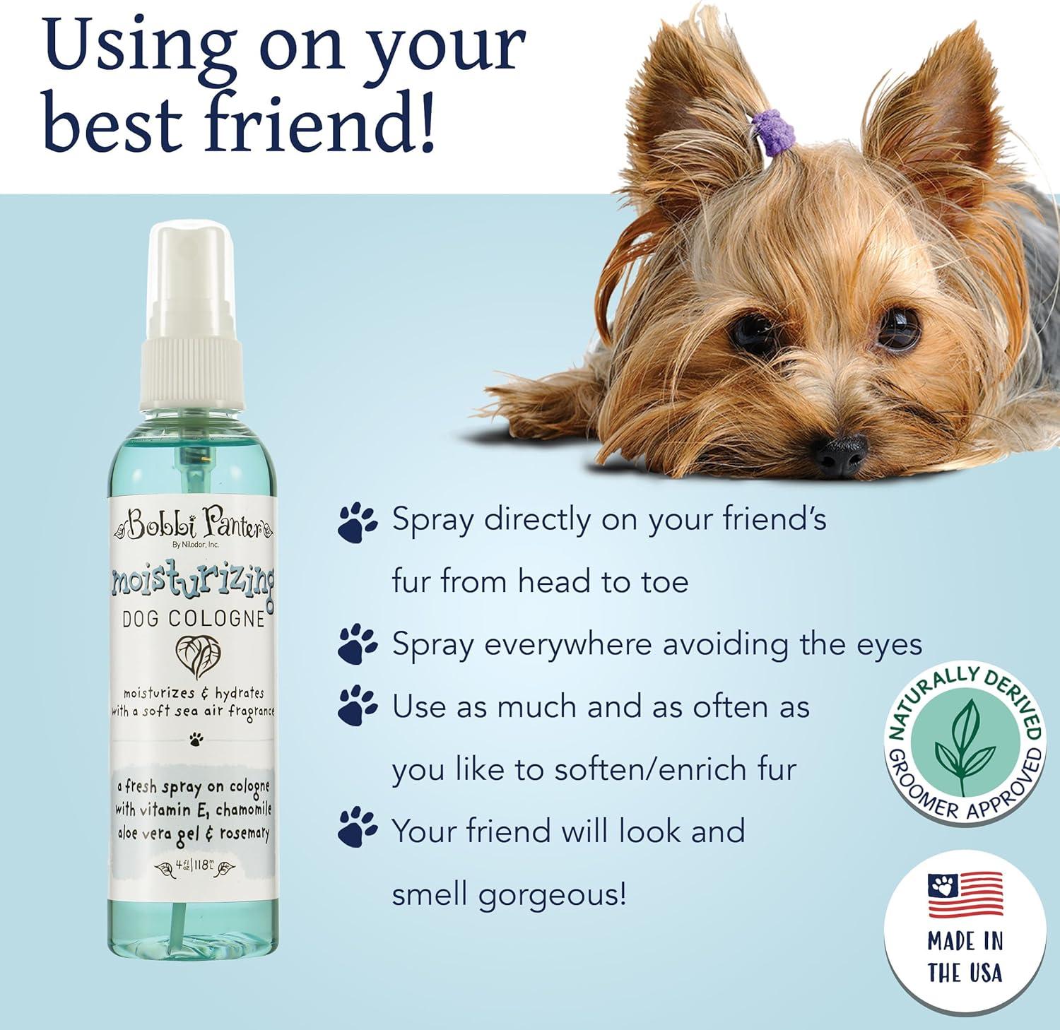 image:imageNilodor Moisturizing Dog Cologne Made in the USA ParabenFree SaltFree TearFree Bobbi Panter Botanicals Collection 8 oz Spray for Odor Control Coat Hydration and LongLasting Scent8 Ounce Pack of 1