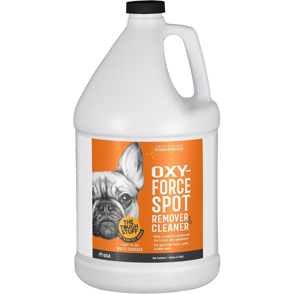 image:imageArkwright Tough Stuff OxyForce Spot Remover Pet Odor and Stains Cleaner for Tough Spots Hard Surfaces Carpets and More Safely Removes with Hydrogen Peroxide Power 1 Gallon Refill1 Gallon Pack of 1