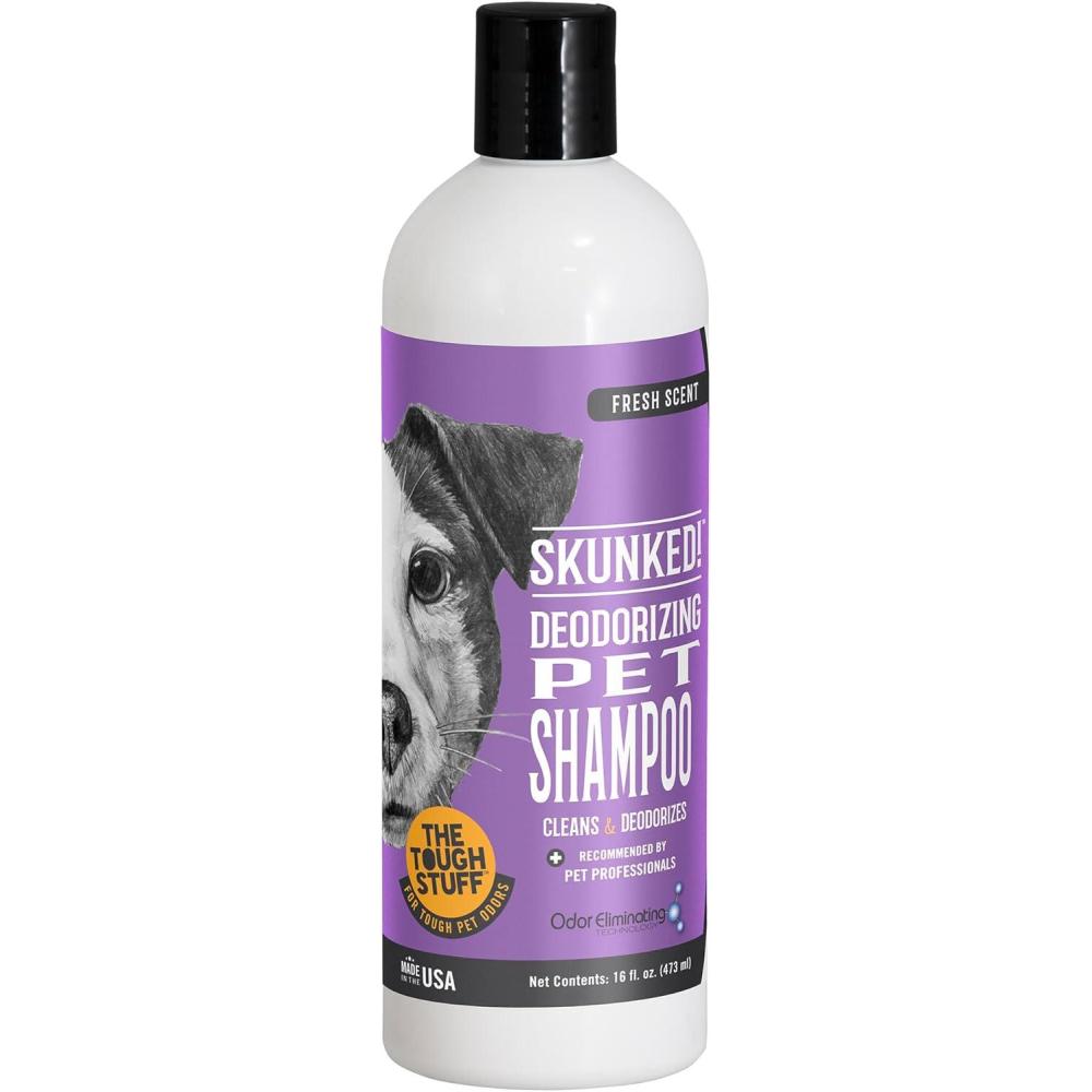 image:imageNilodor SKUNKED Deodorizing Dog Shampoo 16 oz Powerful Odor Relief with Essential Oils Mild amp NonIrritating DeepClean Formula for Dogs