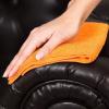 Arkwright Microfiber Cleaning Cloths – (Pack of 12) Large Lint & Streak-Free Drying Wash Towels, 300 GSM Super Absorbent & Quick Dry, Perfect Cleaner for Car, Glass, and Window, 16 x 16 in, White(Orange)