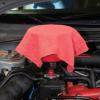 Arkwright Multipurpose Shop Towels – (Bulk Pack of 50) Absorbent & Quick Drying 100% Cotton Cleaning Shop Rags for Mechanic, Automotive, Restaurant, and Housekeeping, 12×14 in, Red(Red)