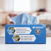 Arkwright Smart Rags Microfiber Cleaning Cloths, Pack of 50 in a Box, Lint Free 180 GSM Reusable Towels for Auto, Office and Household Cleaning, 12 x 12 in, White(Blue)