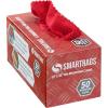 Arkwright Smart Rags Microfiber Cleaning Cloths, Pack of 50 in a Box, Lint Free 180 GSM Reusable Towels for Auto, Office and Household Cleaning, 12 x 12 in, White(Red)