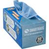 Arkwright Smart Rags Microfiber Cleaning Cloths, Pack of 50 in a Box, Lint Free 180 GSM Reusable Towels for Auto, Office and Household Cleaning, 12 x 12 in, White(Blue)