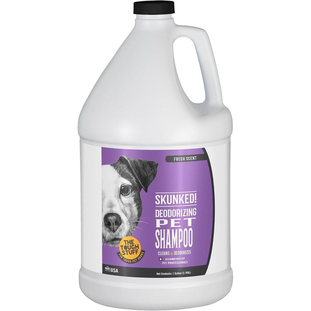 image:imageNilodor SKUNKED Deodorizing Dog Shampoo 1 Gallon Powerful Odor Relief with Essential Oils Mild amp NonIrritating DeepClean Formula for Dogs