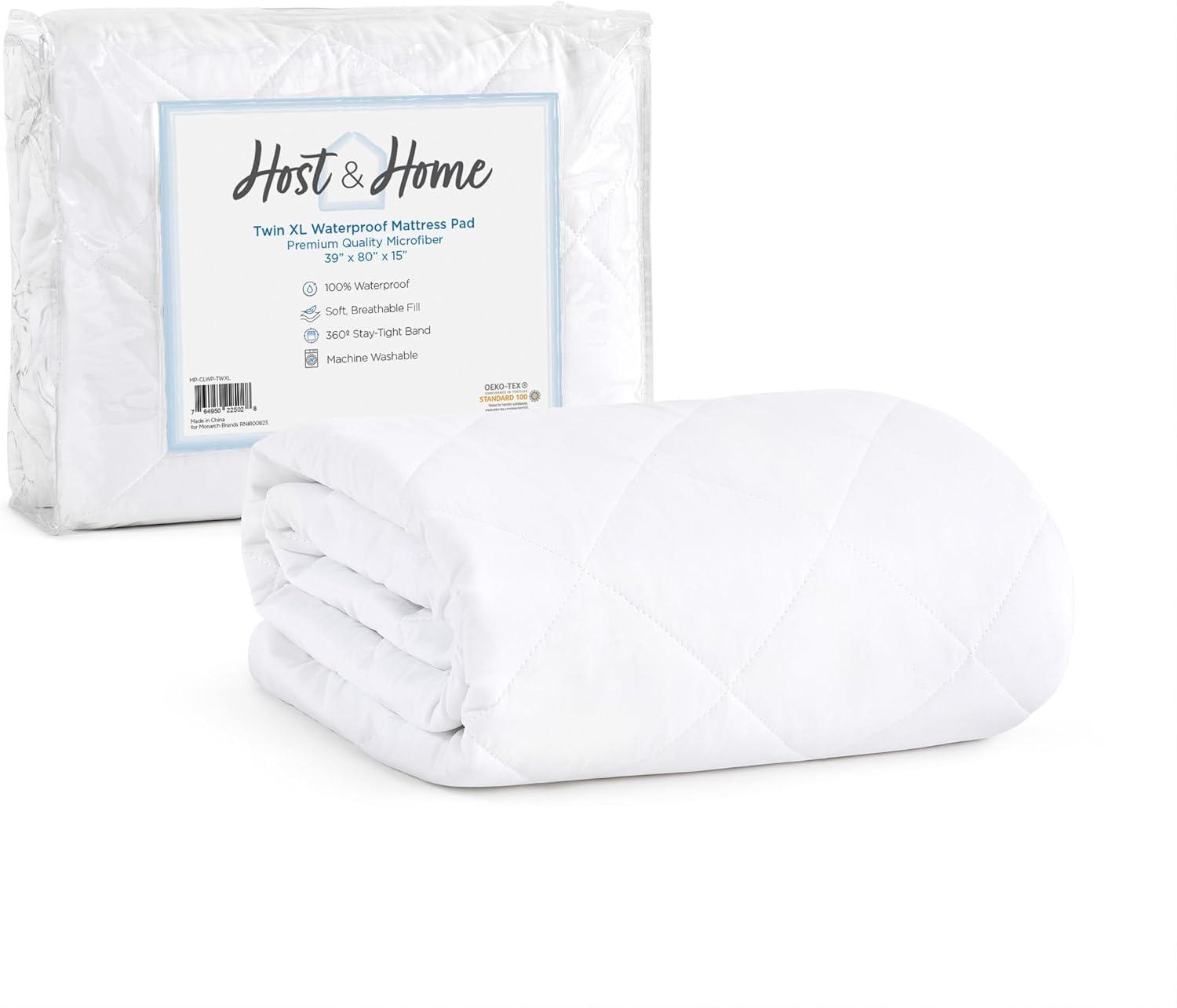 image:imageArkwright Waterproof Mattress Pad Cover Full 15 in Drop Quilted Mattress Protector Cover Breathable Soft Polyester Microfiber Deep Pockets Machine Washable Mattress Topper White1