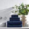Arkwright Bath Towels Set of 4 – (Bulk Case of 24) Super Soft 100% Cotton, 600 GSM Quick Dry & Absorbent, Luxury Bathroom Essentials for Hotels, Spa, Hosts, and Vacation Rentals, Lapis Navy